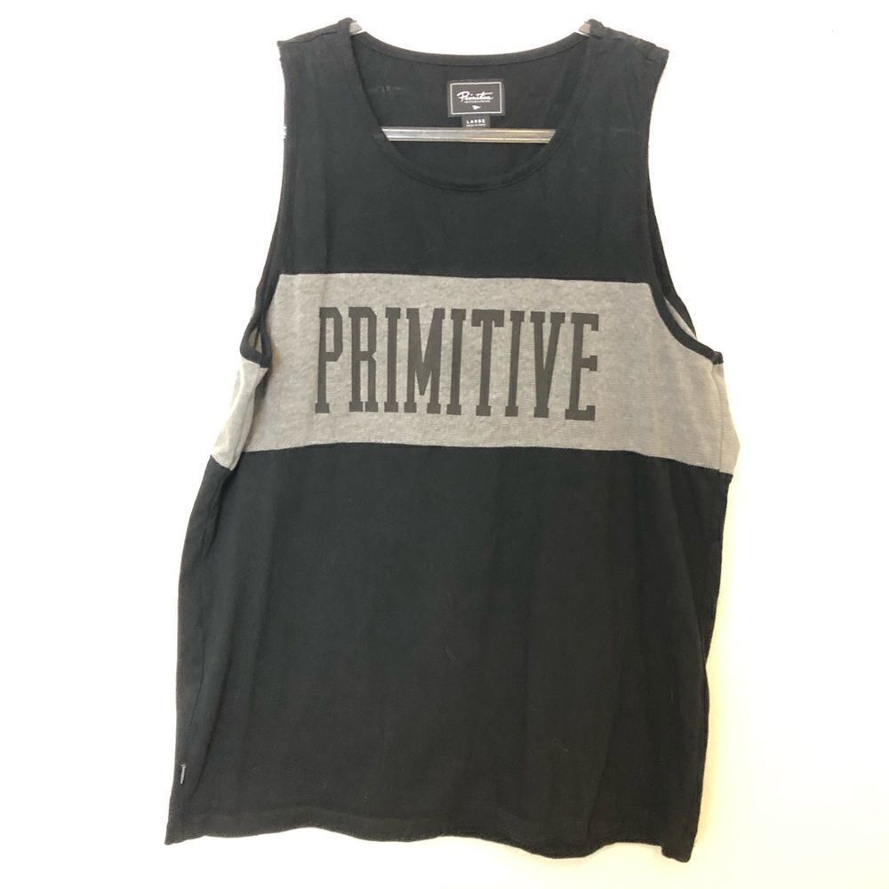 Primitive Black & Gray Tank Size L